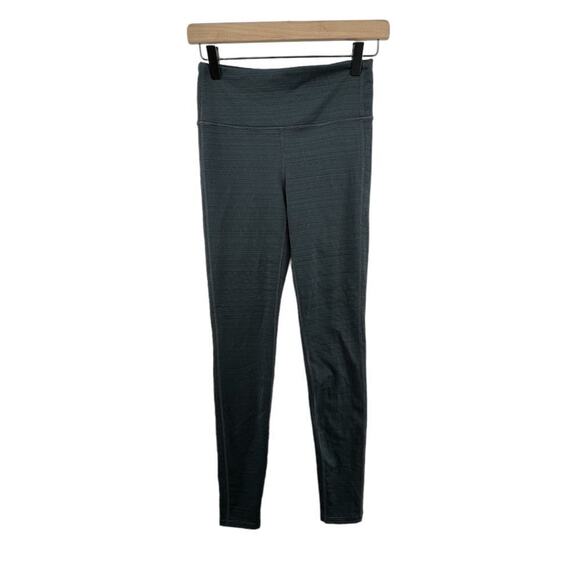 Athleta Leggings Size Small Interior Pocket Dark Green Polyester Nylon Spandex - Picture 1 of 4